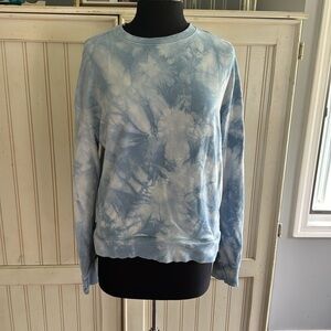 All in Motion Blue and White Tie-Dye Pull Over Sweatshirt
